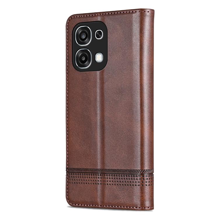 For OPPO A6 Pro 5G Global AZNS Magnetic Calf Texture Flip Leather Phone Case