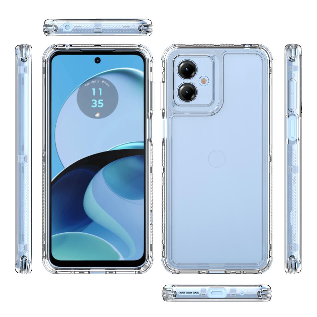 For Motorola Moto G14 4G Case PC+TPU Phone Cover HD Transparent