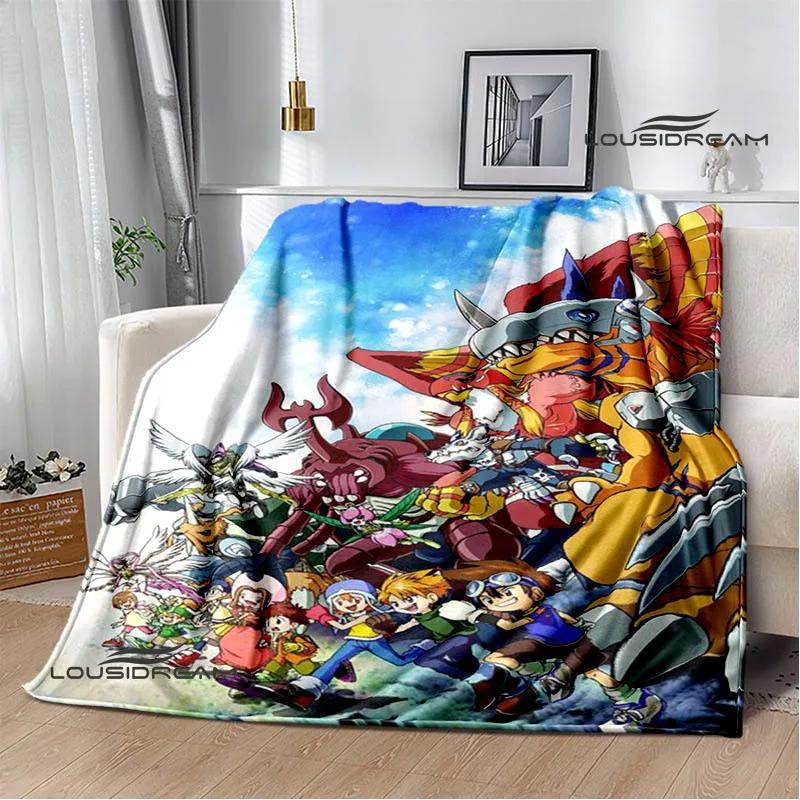 Digimon cartoon printed blanket Flannel Warm blankets Soft and comfortable blanket bed linings cubre cama Birthday Gift