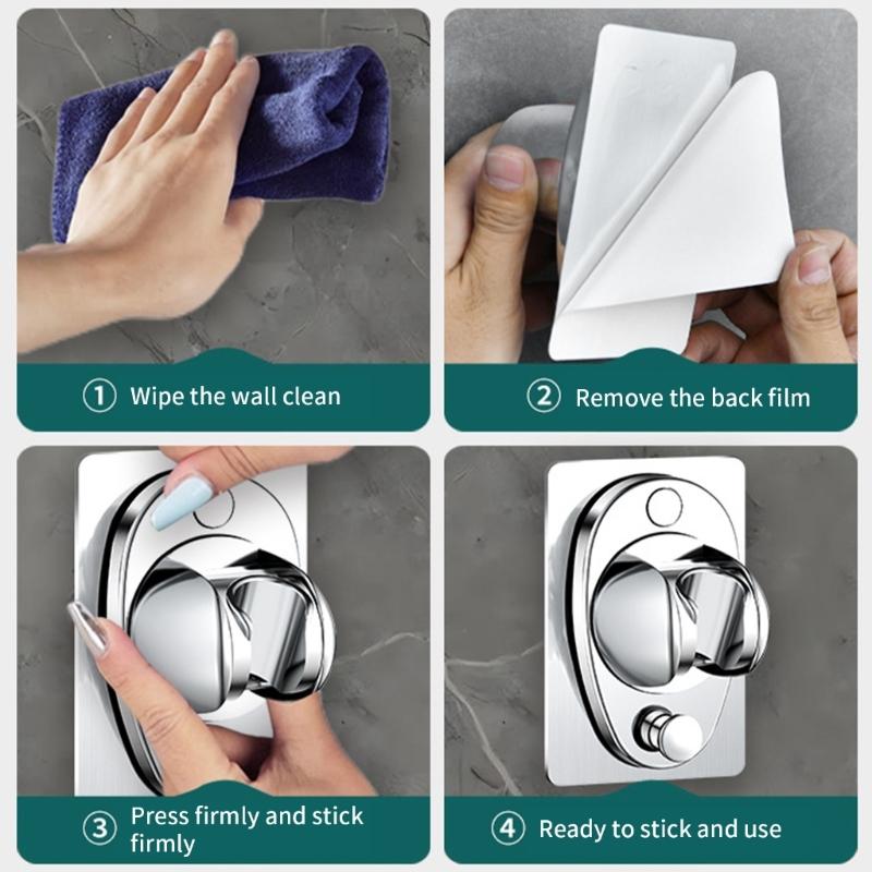 Waterproof Handheld Shower Holder Adjustable & Easy to Install Shower Head Stand Adjustable Shower Bracket for Household