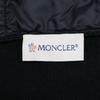 Moncler [Good Condition] D20939487700 MAGLIONE TRICOT CARDIGAN Knit X Nylon Switching Hoodie Down Blouson/ Jacket S blackUsed