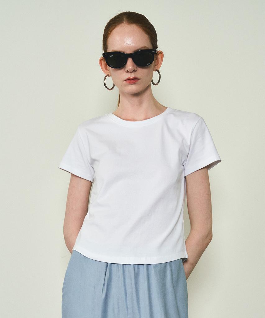 CITTA [Essential] Basic Short Sleeve T-Shirt_Ctt325(White)