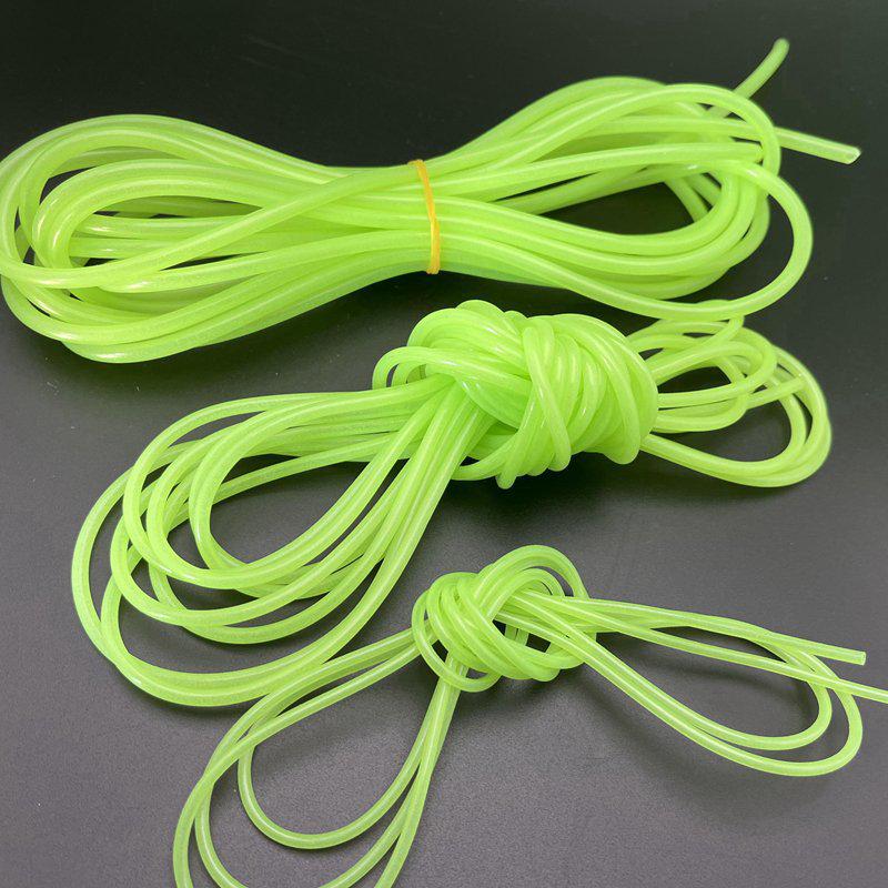 Ljusande Silikon Fiskeutrustning: Bettåliga Tänger, Trasselfria Gummislangar, Snörkrok och Förtjockat Spö för Havs- och Vildmarksfiske