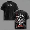 Asta Liebe Print T-shirt Anime Black Clover Clothing Men Women Cotton Tshirts Retro Washed T Shirt Harajuku Male Casual Tops