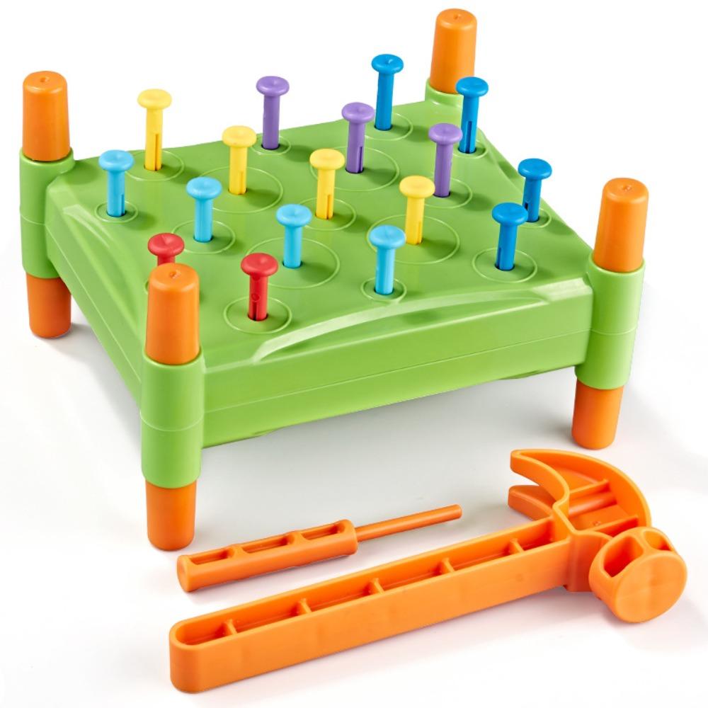 Simulation Toddler Hammer Nails Toys Montessori Nail Screw Games  Preschool Kids Boys