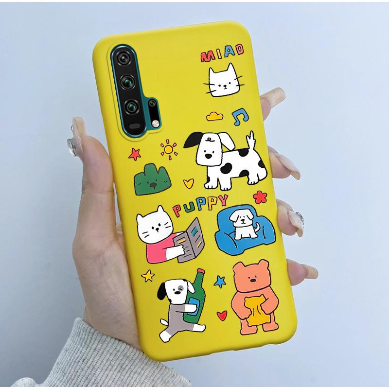 For Honor 20 Pro Case Honor20 Pro Back Soft TPU Silicone Cover Cute Cartoon Panda Phone Case For Huawei Honor 20 Pro Coque Funda