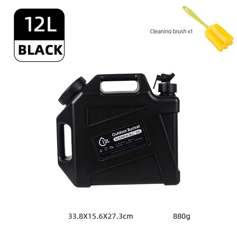 Portable Outdoor Water Storage Bucket With Faucet 12l Large Capacity Food Grade Water Tank For Camping Picnic