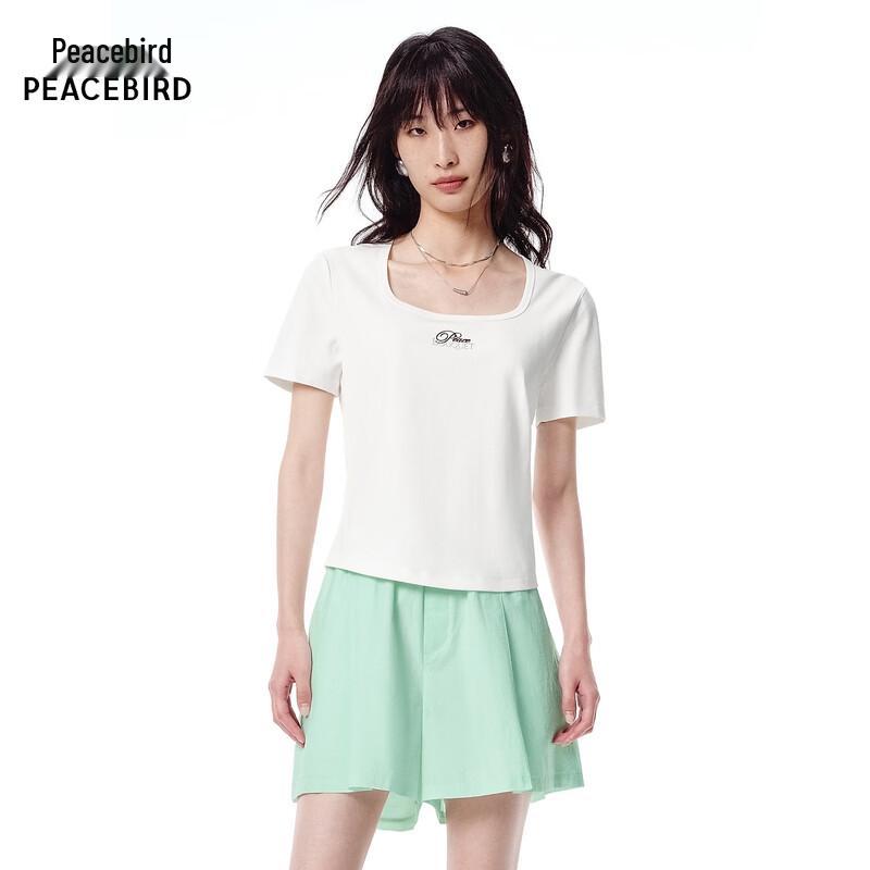 Peacebird A1CNF2441 Short Sleeve T-shirt S белый
