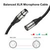 EBXYA 100ft XLR Microphone Cable Premium Balanced Microphone Speaker XLR Male to 100 Black 2-Pack - Cable, 3-Pin Female, Feet,