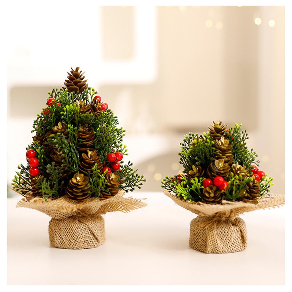 Christmas Tree Ornaments Creative Christmas Decoration Desktop Linen Christmas Tree Decorations