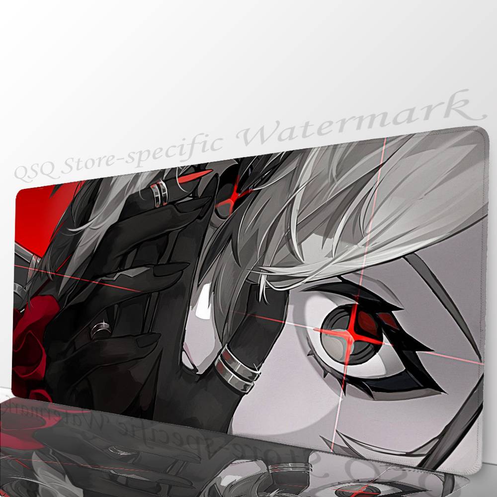Arlecchino Anime G-Genshin Impact Mousepad Non-slip Suitable For Office Computers Laptops E-sports Game Desk Mats XXL Keyboard