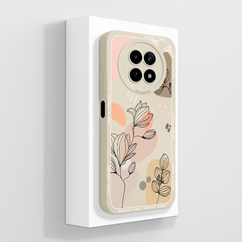 Case For Oppo Realme 12 13 14 P1 P2 Pro 14T 12X Phone Bags Cute Bear Paw Patterns Liquid Silicone Upgraded Dustproof Protective Shell For Oppo Housing
