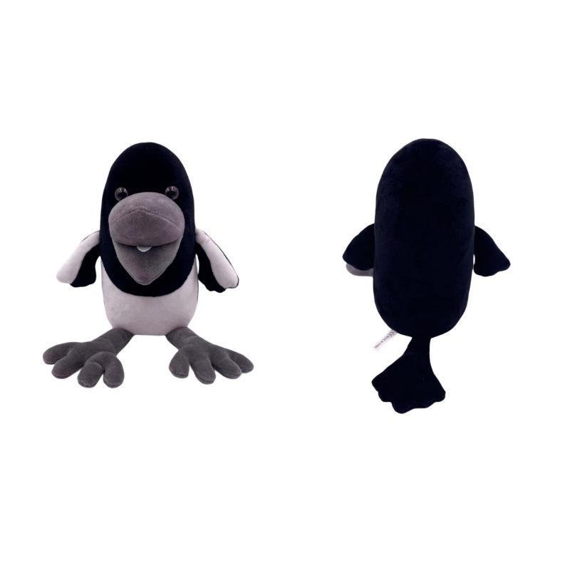 Elster Krähe Plüsch Stofftier Spielzeug Realistische Vogelpuppe Weich Kuschelig Kindergeschenk 15 Zoll