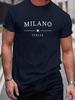 Eye-Catching Print Mens T-Shirt - Superb Elastic Round Neck for Summer Comfort - Perfect for Outdoor Adventures & Casual Style