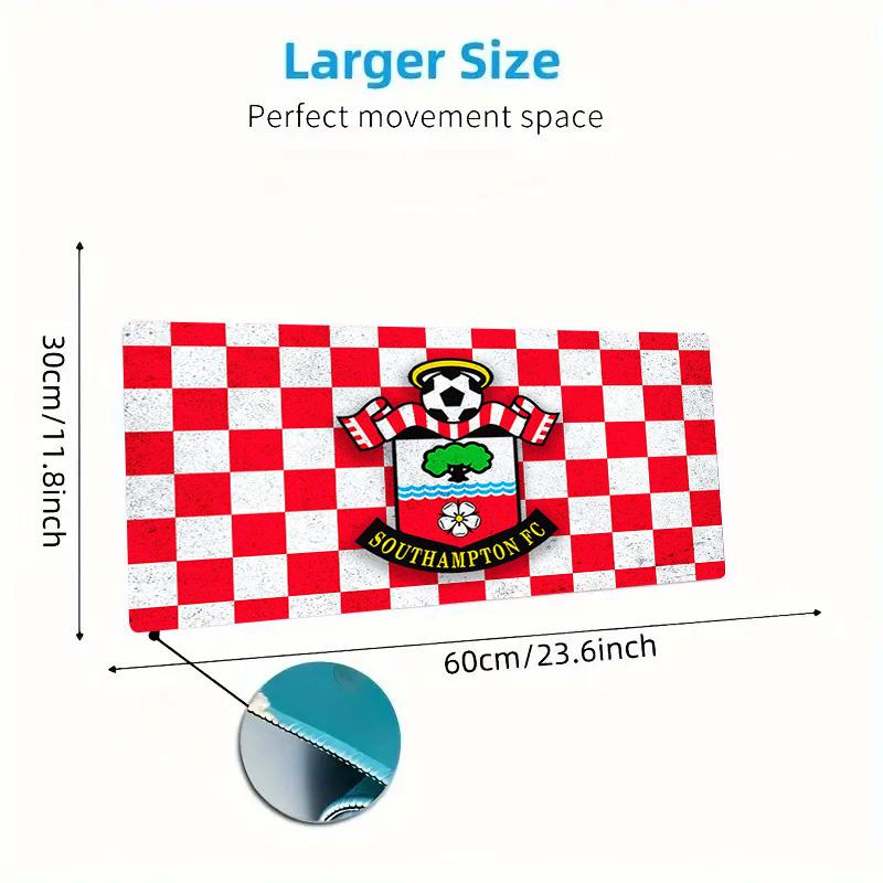 Southampton fc Color Mouse Pad Large Gaming Table Cushion Non-slip Laptop Tablet Big Mousepad XXL Mat Mini PC Playmat With Lock edge