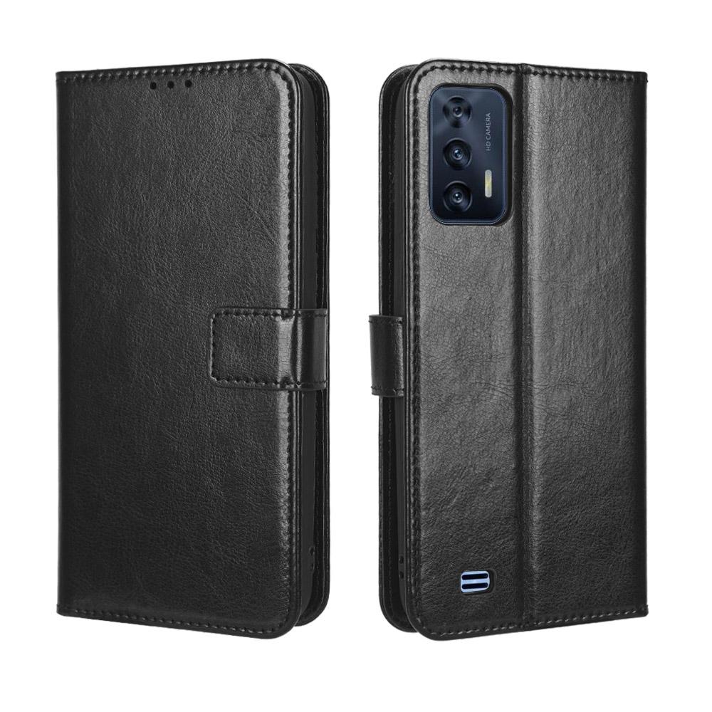 Luxury Leather Flip Wallet Case with Card Slots Kickstand Magnetic Buckle Shockproof Protective Cover for Oukitel WP6/C19/C21/C22/C25/WP13/WP15/WP16