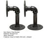 Black Coated Cast Iron Shelves Brackets Metal Wall Shelf Support Floating Shelf Brackets