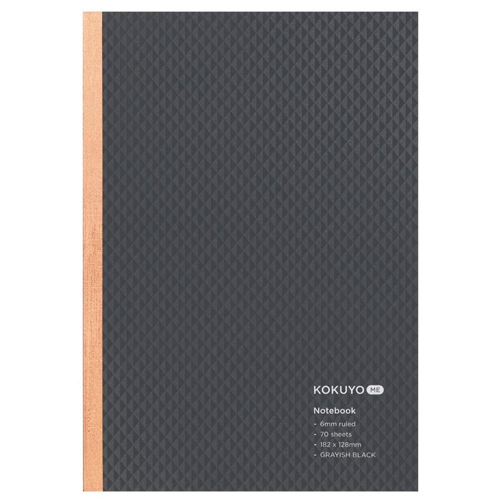 KOKUYO Notebook ME 70 sheets B6 Black GRAYISH BLACK B-ruled KME-NB668DM