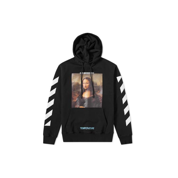 OFF WHITE Mona Lisa Series Sweatshirt Mens Black OMBB029S180030121001