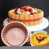 1PC Silicone Cake Pan Round Air Fryer Oven Baking Pan Mold, High Temperature Resistant Bread Toast Cake Mould