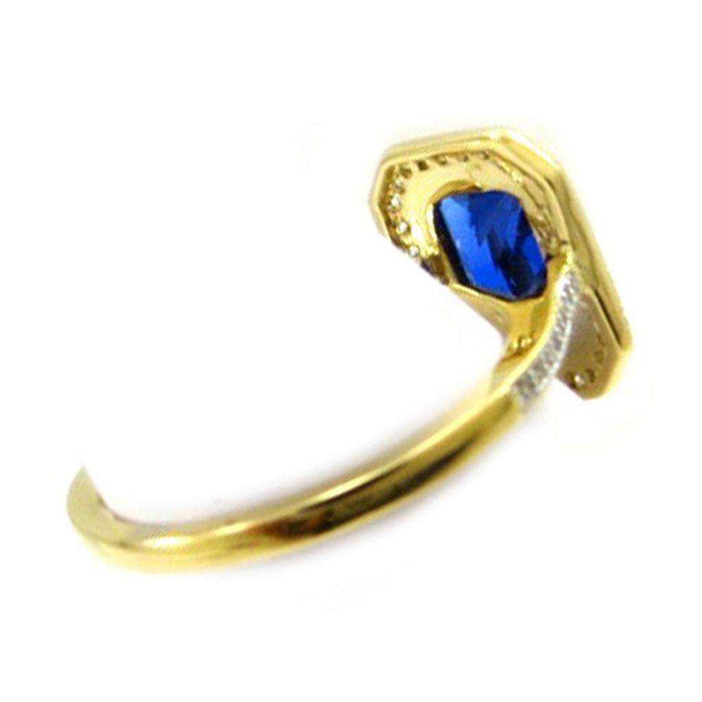 Sapphire 'Sissi' Gold Plated Ring