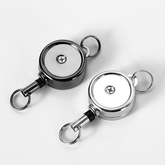 Mini Chaveiro Retrátil Liga Pesada Portátil Leve Fivela de Puxar Telescópica Porta-Chaveiro Anti-perda