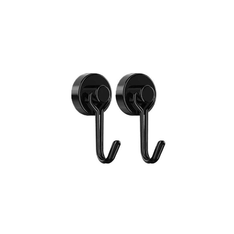 2/4/8PCS Magnetic Hooks Heavy Duty Magnets Hook 30LB Strong Neodymium Magnet With Swivel Hooks For Home Kitchen Refrigerator