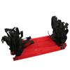 Feste Agility Leiter Fußball Speed Rope Leiter für Fußball Übung Sporttraining 6M 12Sprossen Rot