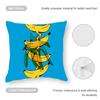 banana Cushion Cover Anti-dustmite Pillowcase Invisible zipper silky short plush Sofa cushion cover