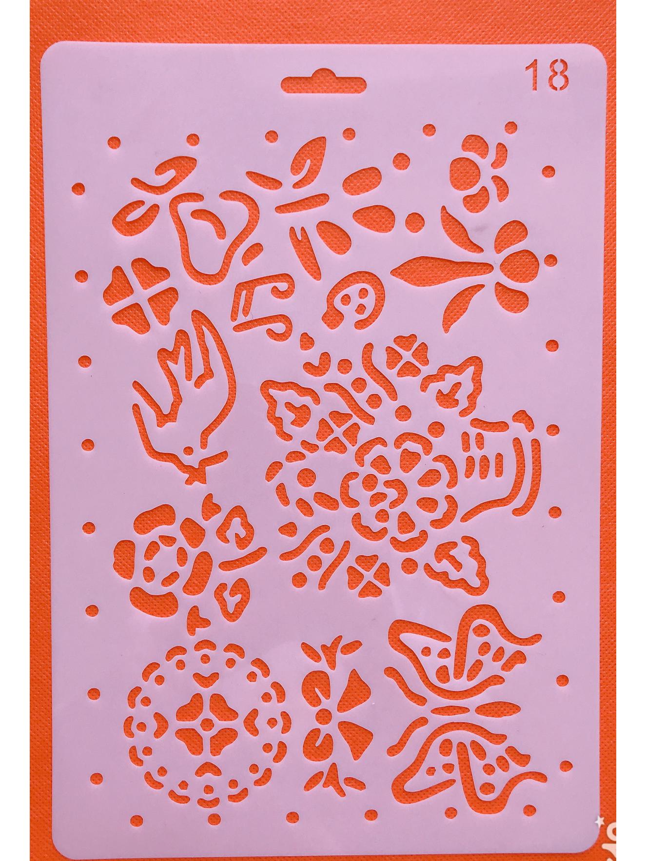 Trending 24 Design Hollow Stencils for DIY Photo Albums & Lace Ruler Templates