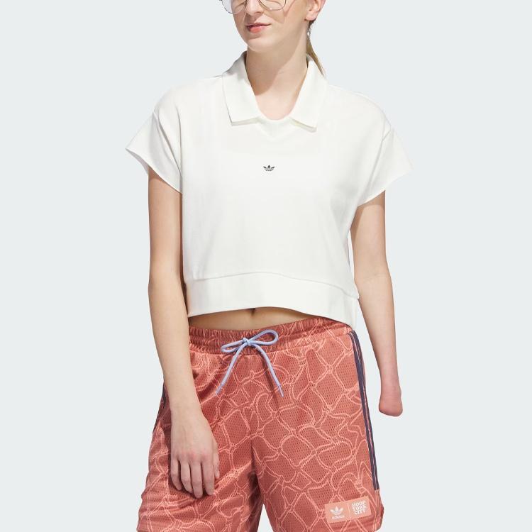 Adidas Originals Polo Shirt Polo Shirt Women's Jade White IJ5224
