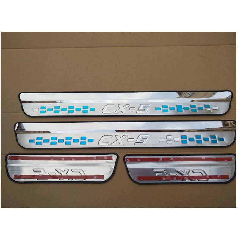 Pentru Mazda CX5, accesorii pentru pedala pragului usii, protectie pentru prag, placuta de scufundare, autocolant pentru masina, stil 2017