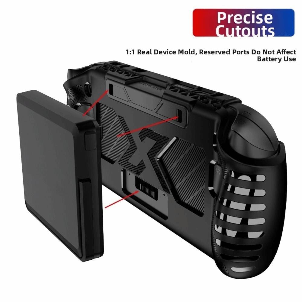 TPU Handheld Game Console Case Soft Anti Slip Protective Cover Shockproof Ergonomic Host Shell for OneXPlayer FLY Apex