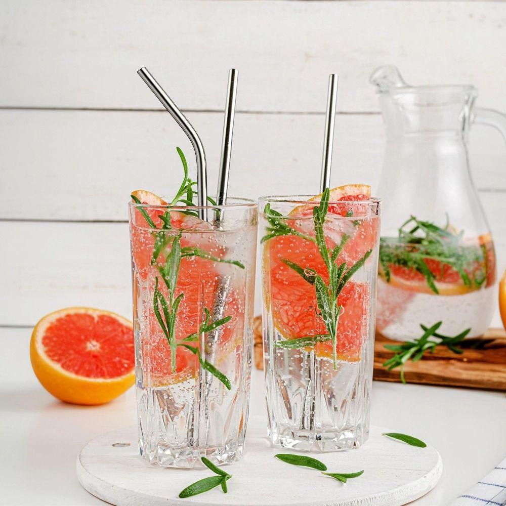 6 PCS for 40 Oz Cup Tumbler Metal Straws Reusable 3 Straight Drinking Accessories Stainless Steel for 40 oz Cup Tumbler