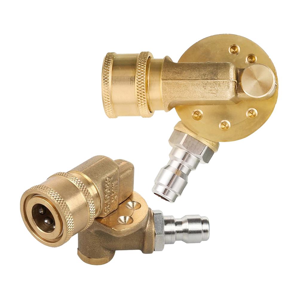 4in Nozzle for High Pressure Cleaner with /4 Interface Quick Connect and For 360 Degree Adjustable Swivel for Thorough Cleaning