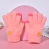 Children's Gloves Thin Winter Girls' Fingers Autumn and Winter Male Treasure Female Universal Cartoon Smiley Face Outdoor Knitted Gloves