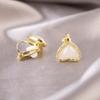 Elegant Clip-On Triangle Earrings for Non-Pierced Ears - Versatile, Light Luxury for Everyday Wear.