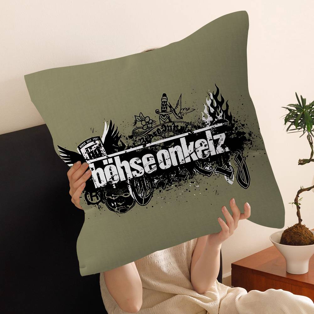 Germany Bohse Onkelz Cushion Cover Polyester Sofa Cushions Decorative Throw Pillows Home Decoration Pillowcover