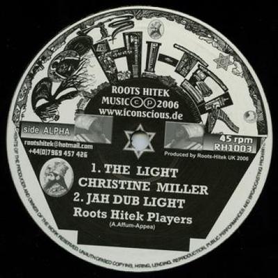 10-Zoll-Schallplatte CHRISTINE MILLER; ROOTS HITEK PLAYE - Hell; Jah Dub Light / Trod Away Ho RH1003 Roots Hitek UK 2006 UK Reggae, Ska & Dub Gebraucht