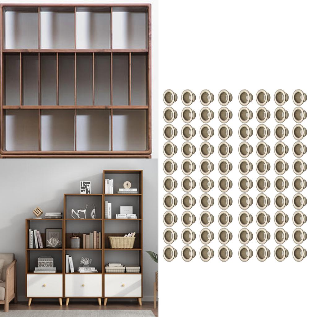 Shelf Peg Stabilizer Metal Cabinet Bracket Support Strengthened Load Bearing Capacity Universal for Kitchen Bathroom Shelving