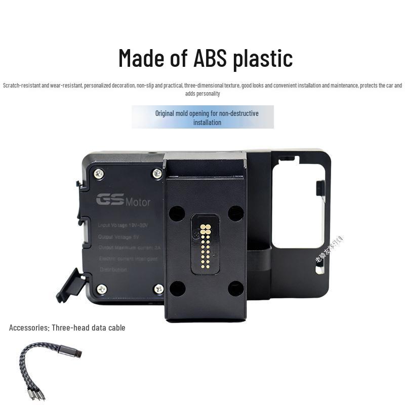 Modifizierter kabelloser Lade-USB-Handyhalter & Navigationshalterung für BMW R1200RT/R1250RT
