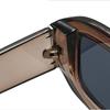 Oval Frame Trendy Ladies Square Lens Sunglasses