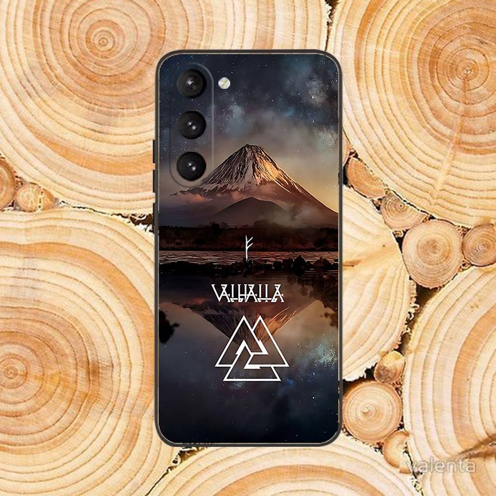 

V-Viking Крутой V-Vegvisir Логотип Чехол для Телефона Для Samsung Galaxy A 91,80,73,72,71,53,52,51,22,5G Мягкий Черный Чехол Samsung a735g