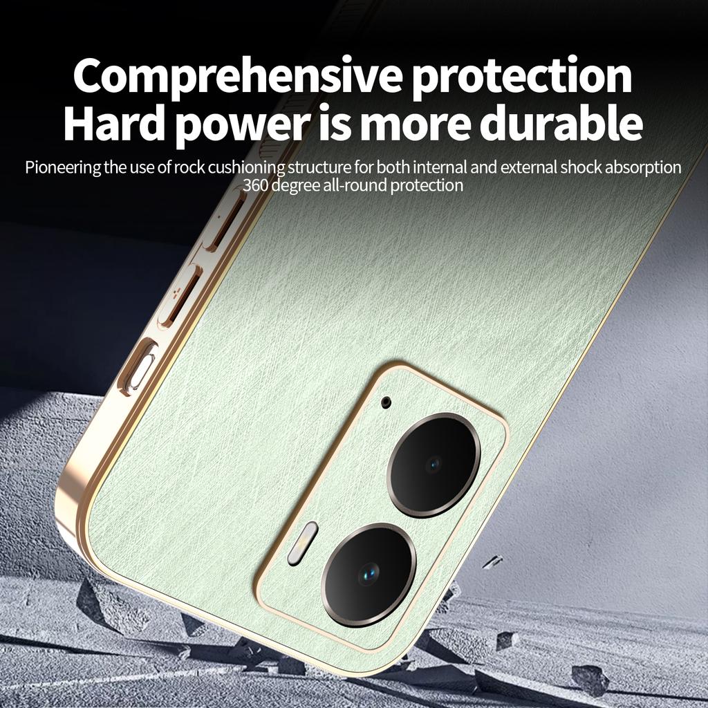 Für Realme P3 5G Hülle Galvanisierte Seidenstruktur PU+TPU Handy Rückseite