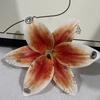 Exquisite Flower Keychain Phalaenopsis Orchid Car Key Ring Creative Bag Pendant