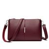 Elegant Women's Shoulder Bag with Unique Texture Design Stylish Soft Leather Handbag with Zipper Pockets Everyday Crossbody Bag