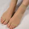 Lady Women Ultrathin Care Socks Smooth Spring Summer Open Toe Ultrathin Mid-Ankle Socks