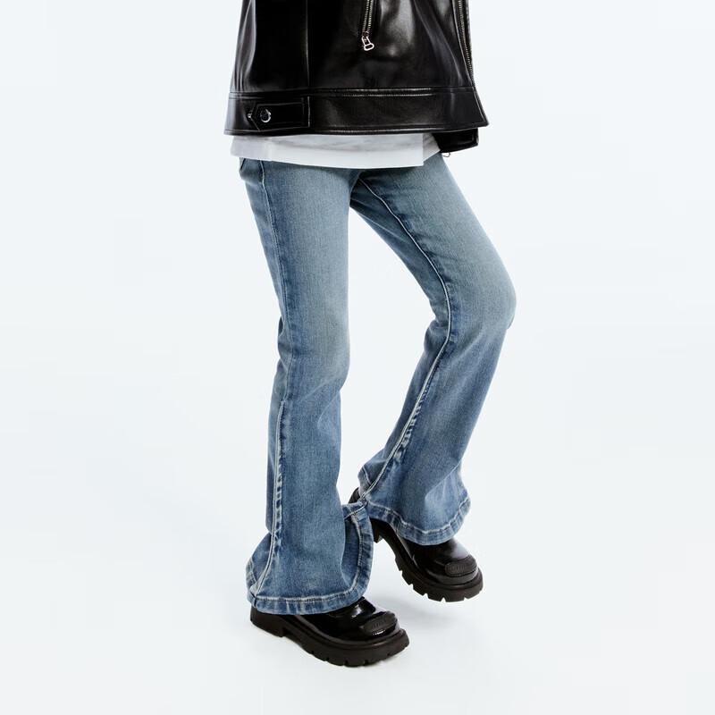 Little MO&Co. Джинсы клеш для девочек 120