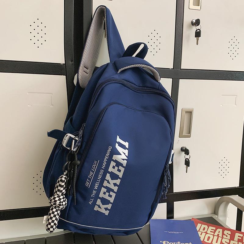 School Bag Men's College Students Alphabet Middle School Students High Quality Fashion Junior High School Students Elementary School Students