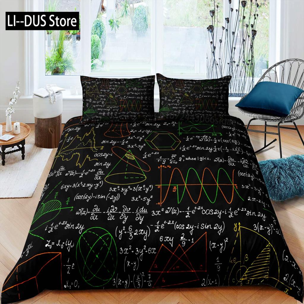 Science Duvet Cover Set King Size Periodic Table Of Elements Bedding Set Chemistry Lovers Learning Image For Kids Teens Adults
